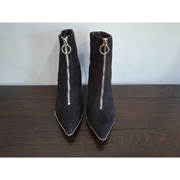 Bar III Black Women's Briget Front-Zip Booties/NWOB, Sz. 10M - Picture 5 of 10